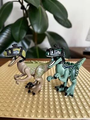 Buy Lego Dinosaur Raptor/Velociraptor Olive Green Dark Tan / Dark Green, Sand Green • 12.99£