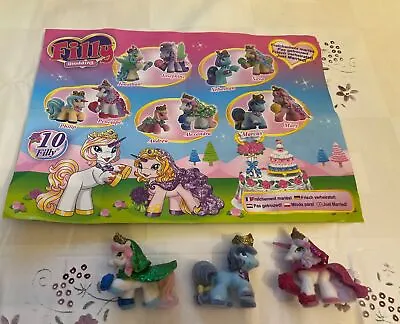 Buy Filly Wedding (dracco Brands) Collectable Toys X3 (penelope, Alexandra & Marcus) • 12£