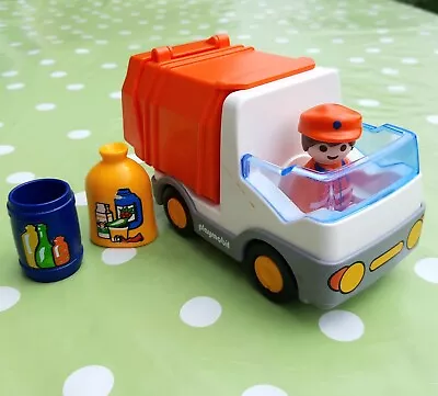 Buy Playmobil 123 Rubbish Truck, Dustbin Lorry, Preschool Toy • 5£