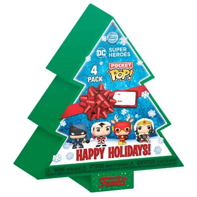 Buy Funko Pocket POP Pack 4 Figures DC Comics Happy Holidays • 41.52£