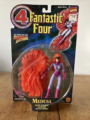 Buy Fantastic Four Medusa Hair Snare Action Platform Figure Toy Biz 1996 Sealed Card • 25£