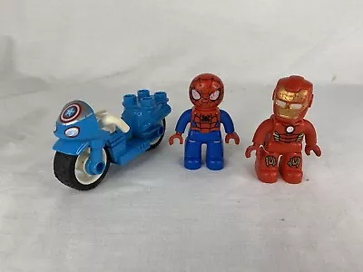 Buy LEGO DUPLO-SUPER HEROES Spiderman , Iron Man ,Capitan America Bike • 6.99£
