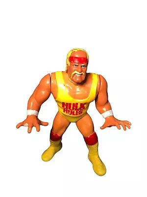 Buy Vintage Toy Figure 1990 WWF HULK HOGAN Titan Sports 4 Inches  Hasbro Rare • 14.99£