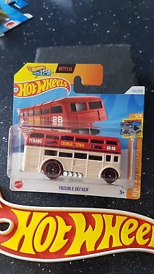 Buy Hot Wheels ~ Trouble Decker, Lets Race, Short Card.  More NEW Model's Listed!! • 3.99£