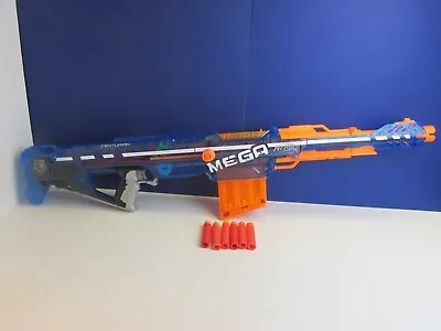 Buy Large NERF MEGA CENTURION SONIC ICE BLUE BLASTER GUN RIFLE Dart N STRIKE ELITE • 35.19£