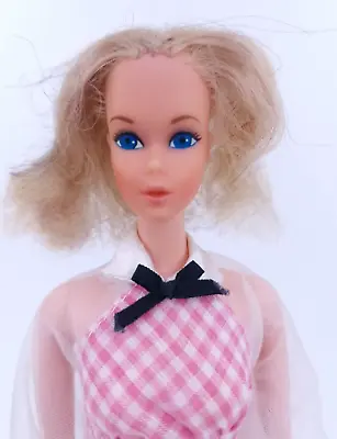 Buy 1973 Quick Curl Barbie Fashion Doll Mattel Original Dress Vintage Taiwan • 40.49£