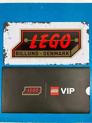 Buy 2021 VIP Promotional #5007016  LEGO Billund Denmark Retro Tin Sign, NEW! • 14.20£