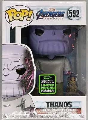 Buy Funko POP #592 Thanos (Detachable Arm) Marvel Avengers Endgame Damaged Box • 16.99£