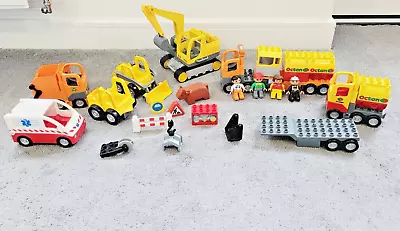 Buy Lego Duplo Excavator Octane Lorry Truck Dumper Digger Bin People Ambulance Figs • 27.99£