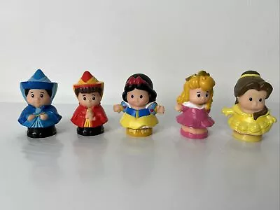 Buy 5 Little People Figures Disney Princess Belle Aurora Snow White Fairy Godmothers • 11.99£