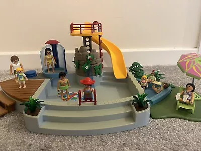 Buy Playmobil 4858 City Life Swimming Pool Set With Figures - Used / Not Complete • 11.99£