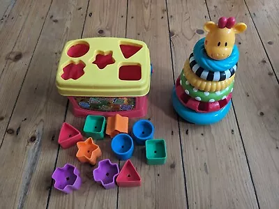 Buy FISHER PRICE Shape Sorter And ELC Stacking Rings - Used Very Good Condition  • 9.99£