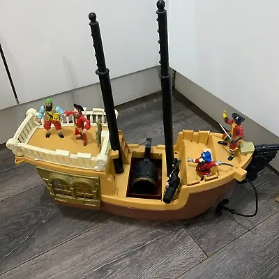 Buy Vintage 1994 Fisher Price Pirate Ship With Pirate Figures- Read Fully • 38£