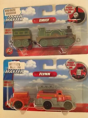 Buy Track Master Flynn And Emily Push Along Metal Train And Fire Engine Fisher Price • 18.95£
