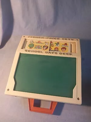 Buy Vintage Fisher Price School Days Desk With Magnetic Letters/Numbers • 8.99£