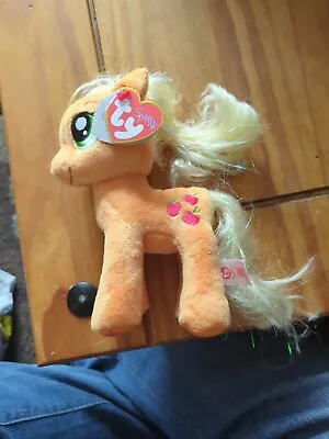 Buy Ty Sparkle MLP My Little Pony Applejack. Orange Plush. 2015 With Tags  • 3£