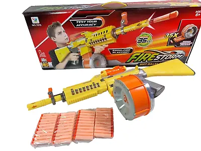 Buy NERF Bullet Soft Foam Dart Toy Gun KIDS ARMY TOY LASER SITE Fully Auto Sniper UK • 32£