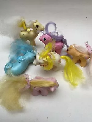 Buy Vintage My Little Pony Job Lot 1980s My Little Ponies X6 Smaller Ones • 10£