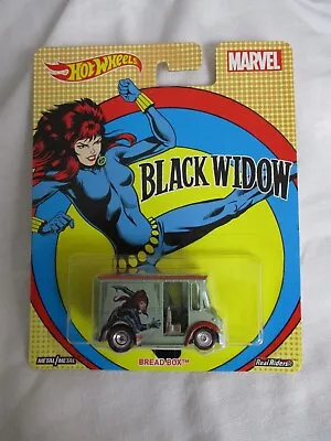 Buy Hot Wheels 2016 Marvel Bread Box Black Widow Mint In Card • 9.99£