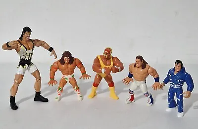 Buy Vtg X5 1990s Hasbro Marvel WWF WWE Wrestling Figures Hulk Dave Boy Wrath Honky • 30£