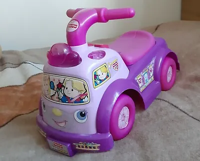 Buy Fisher Price Little People Music  Ride On Foot Drive Vehicle  • 3.50£