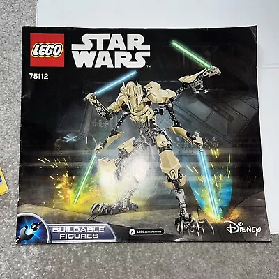 Buy Lego Star Wars General Grievous 75112 Instructions Only • 2.99£