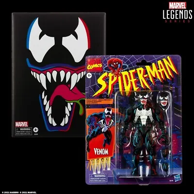 Buy Retro Marvel Legends Venom Spider-man MINT Hasbro Animated VERY RARE SEALED • 99.95£