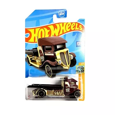 Buy Hot Wheels Die-Cast Vehicle Fast-Bed Hauler Brown • 5.99£