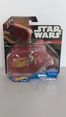 Buy Star Wars The Force Awakens Rey's Speeder Hot Wheels Vehicle Toy 2015 • 4.99£