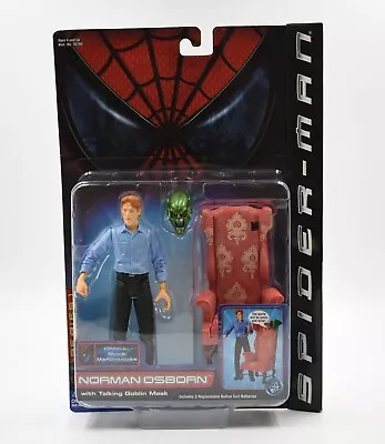 Buy Spider-Man The Movie (2002) Norman Osborn W/ Green Goblin Mask Action Figure • 79.99£