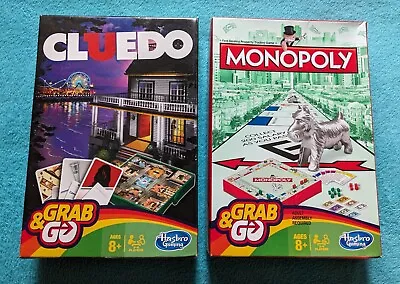 Buy Monopoly + Cluedo Grab And Go TRAVEL Games Bundle Hasbro NEW But DAMAGED BOXES • 12.99£