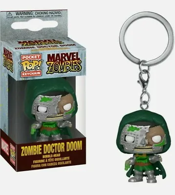 Buy Pocket Pop -  Marvel Zombie Doctor Doom Keychain / Keyring Funko - Brand New • 6.99£