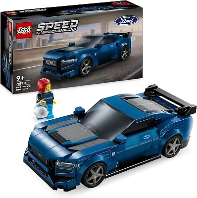 Buy LEGO Speed Champions Ford Mustang Dark Horse Sports Car Toy Vehicle For 9 Plus • 20.30£