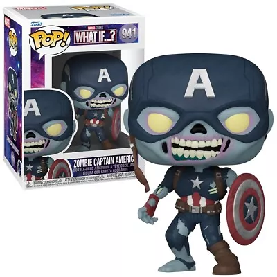 Buy Funko POP! Marvel Zombie Captain America What If #941 Vinyl Figure New • 15.99£