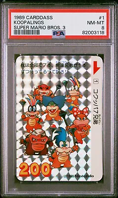 Buy Koopalings #1 Prism 1989 Super Mario Bros. 3 Carddass Bandai Japanese Card PSA 8 • 6.89£