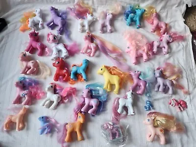 Buy My Little Pony Figures Bundle,28 Ponies,Rare, Mostly Vintage,Collectible,used,  • 54.99£