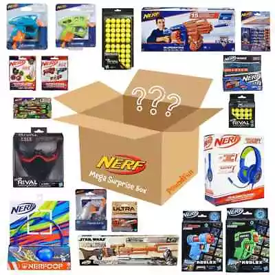 Buy NERF Mega Surprise Box Loving Child Creative Exciting Guns Darts Blind Bag Gifts • 49.99£