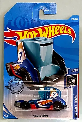 Buy Hot Wheels - Haul-o-gram - Blue - Race Team  - Long Card   (b) • 3£