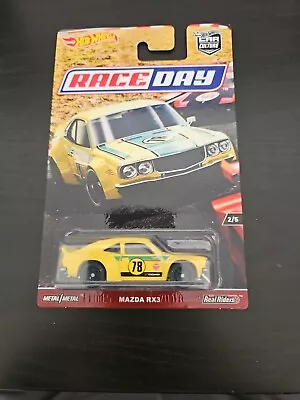 Buy 2017 Hot Wheels MAZDA RX3 Race Day Car Culture Real Riders Combined Postage New • 42£