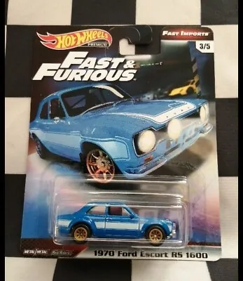Buy Hot Wheels Premium Fast & Furious 1970 Ford Escort RS 1600 Fast Imports #3/5 • 24.99£