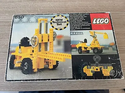Buy LEGO 850 TECHNIC Fork-Lift Truck Complete, Box, Instructions. Vintage • 14.99£