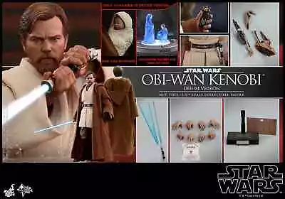 Buy 1/6 Hot Toys Star Wars Revenge Of The Sith Obi-Wan Kenobi Figure MMS478 Deluxe • 598£