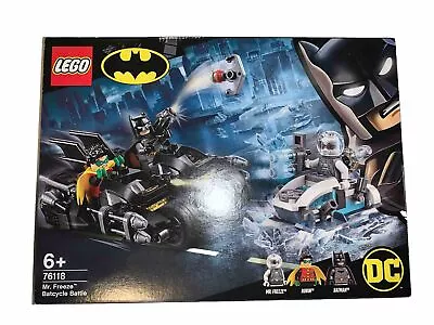 Buy LEGO 76118 Batman DC Comics Mr Freeze Batcycle Battle - New & Sealed • 29£