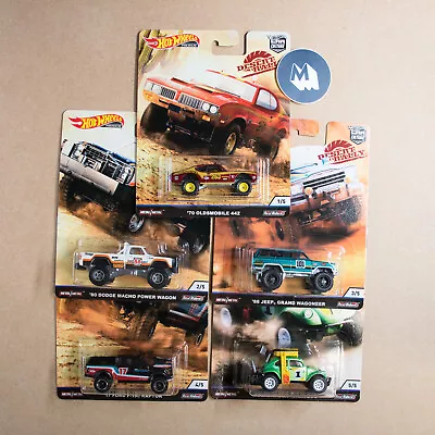 Buy 1:64 Scale Hot Wheels Car Culture Desert Rally (Set Of 5) • 34.99£