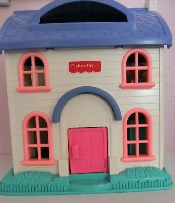 Buy Vintage Fisher Price Mattel 1999 House Cottage With Figures • 12£