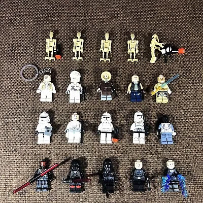 Buy Lego Star Wars HUGE Job Lot Bundle Of 20 Rare Lego Mini Figures Minifigures Used • 18£