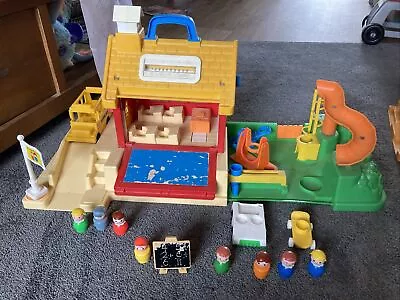 Buy Fisher Price 1970s School House And Playground 2550 Playset  • 39£