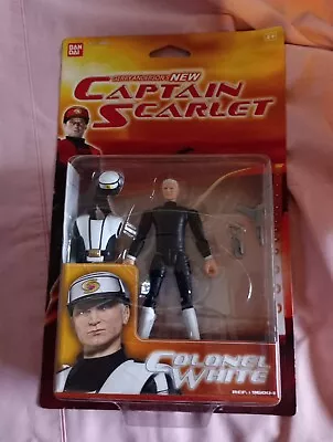 Buy GERRY ANDERSON NEW CAPTAIN SCARLET ACTION FIGURE BANDAI  NEW COLONEL WHITE Rare • 20£
