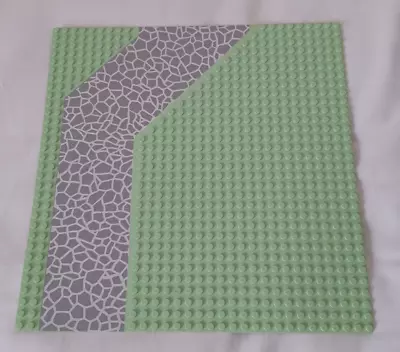 Buy Lego Base Plate 32 X 32 Pale Green Grey Crazy Paving Grass Friends • 7.50£