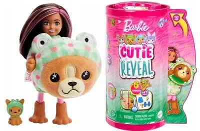 Buy BARBIE CUTIE REVEAL CHELSEA DOLL IN A DOG COSTUME Dressed As A Frog HRK29 • 52.28£